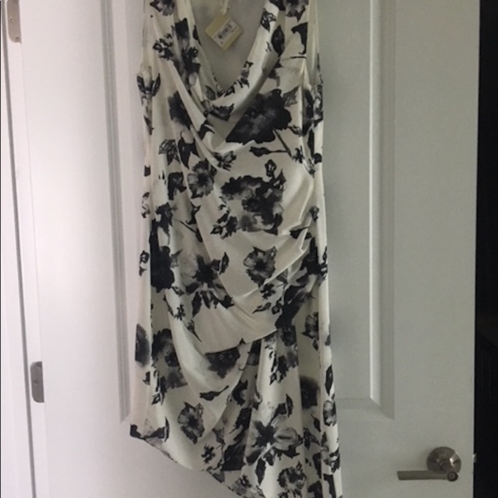 Haute Hippie Black/White Floral Dress